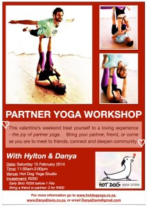 Hot Dog Yoga Acro Yoga February workshop